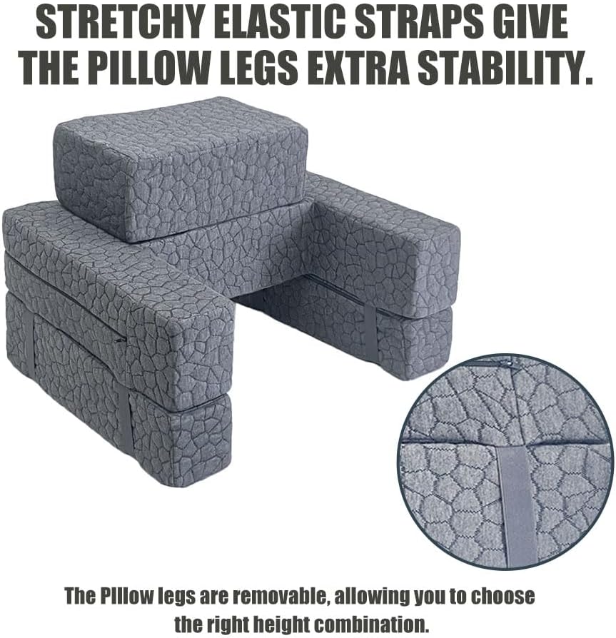 Bespilow Extra Large Reading & Gaming Pillow with Coaster - Adjustable Lap Desk for Reading, Gaming, Working & Writing, Arm Rest for Adults on Bed/Sofa/Floor/Couch, Ideal for Switch Gaming