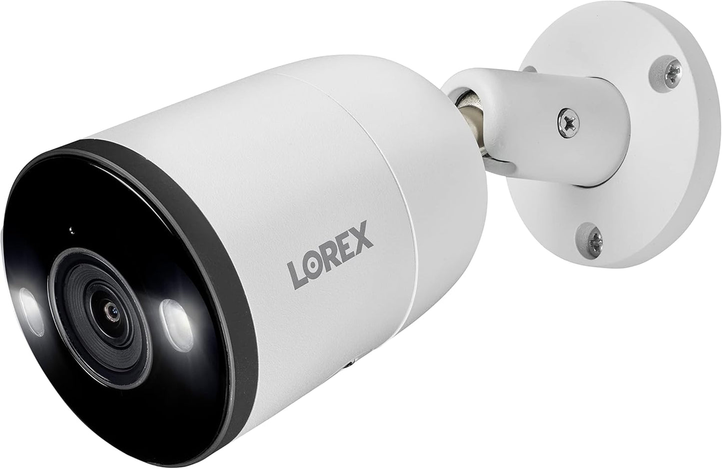 Lorex Outdoor 4K IP Add-On Metal Bullet Security Camera | NVR Add-On | Smart Motion Detection | 2-Way Talk | Color Night Vision | IP67 Waterproof | Requires Recorder