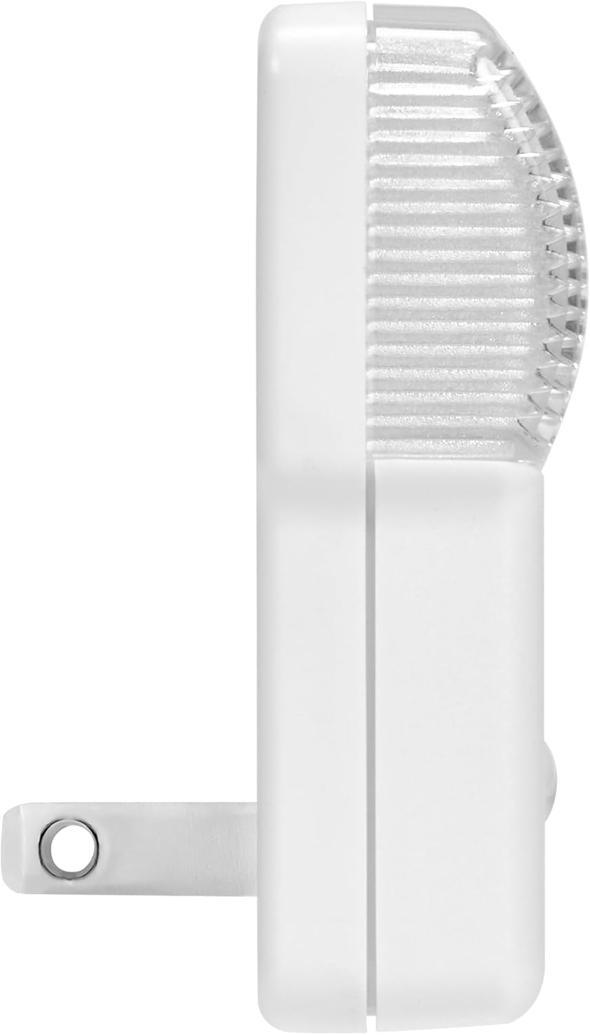 Maxxima LED Night Light with Dusk to Dawn Sensor - Featuring 25 Lumens, Plug In, Ideal for Bedrooms, Bathrooms, Basements, Hallways, and Senior Living, Amber Light - 2 Pack