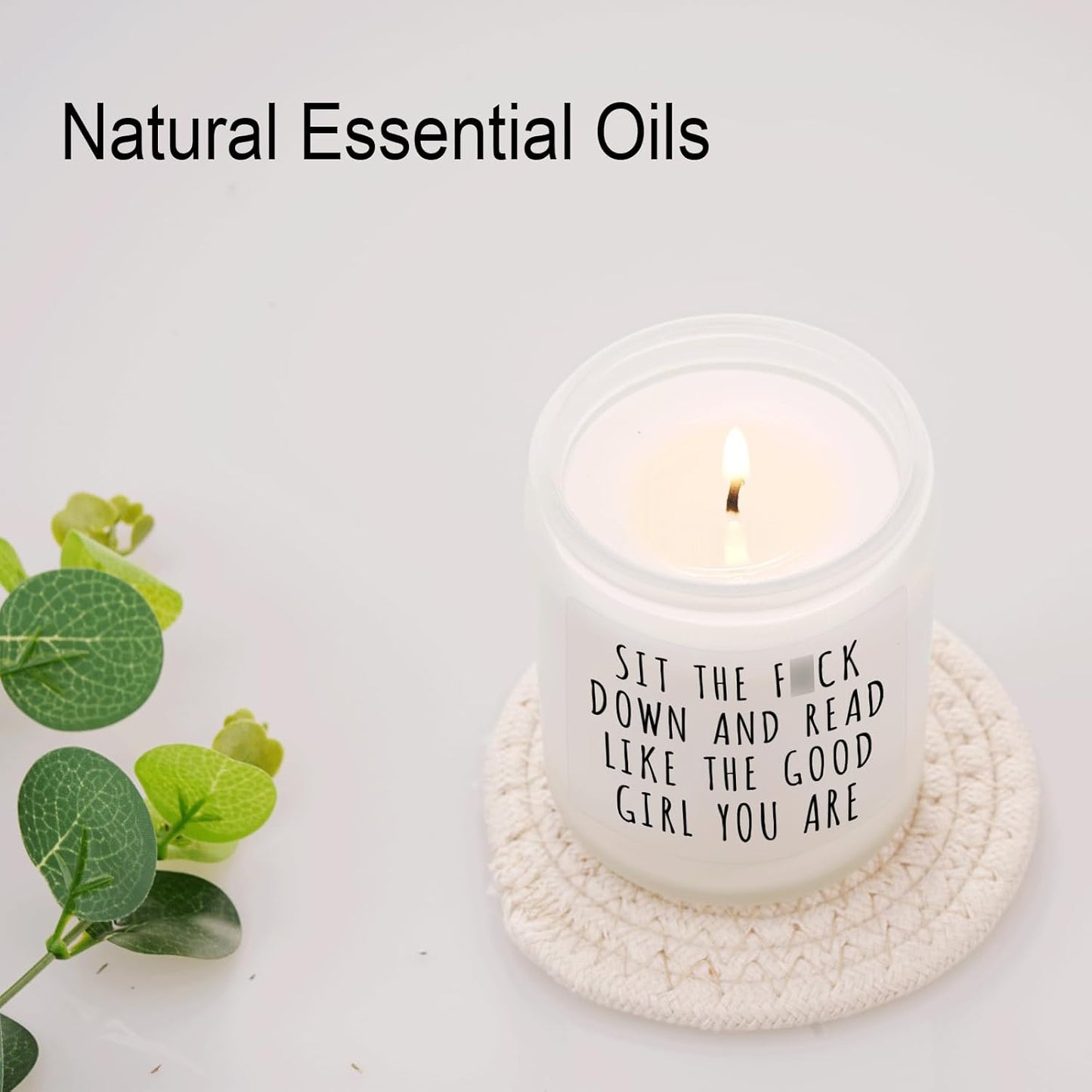 Book Gifts, Library Decor, Scented Candle - Mothers Day, Birthday, Reading Gifts for Women, Book Lover, Good Girl, College Students