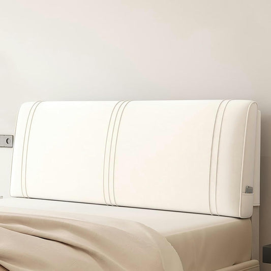 AMNOOL Upholstered Wall Mounted Headboard Cushion Support Pillowboard Headboard Bed Rest Pillow Neck Lumbar Backrest Removable Cover for Bedroom Tatami Dorm