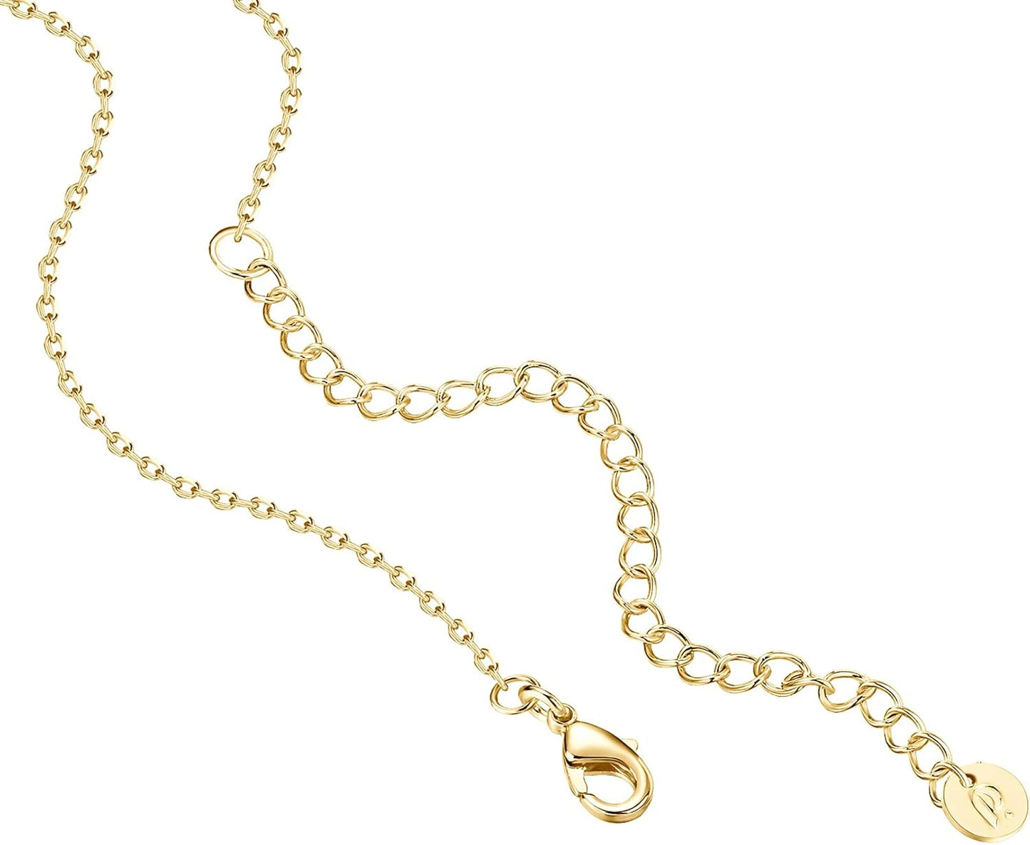 PAVOI 14K Gold Plated Station Necklace - Simulated Diamond Layering Necklaces - Womens CZ Chain