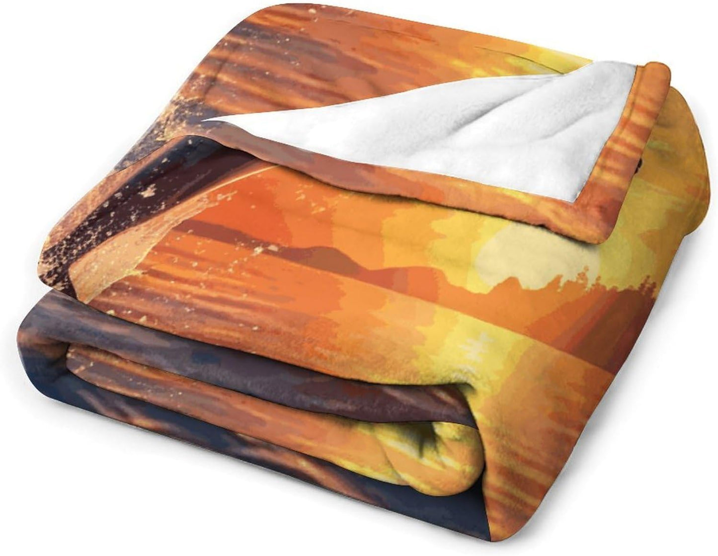Sunset Dolphin Blanket Super Soft Lightweight Throw Blanket Cute Cozy Warm Bed Blanket Decorative Fuzzy Blanket All-Season Home Decor Gift for Sofa Couch Living Room 30"*40"（76 * 100cm）