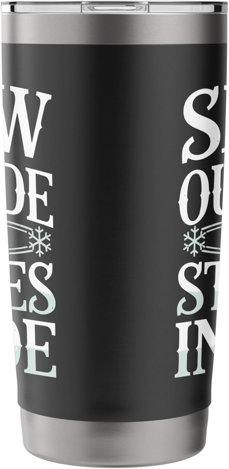 Reading All Winter Cozy Book Lover and Literary Escape Stainless Steel Insulated Tumbler
