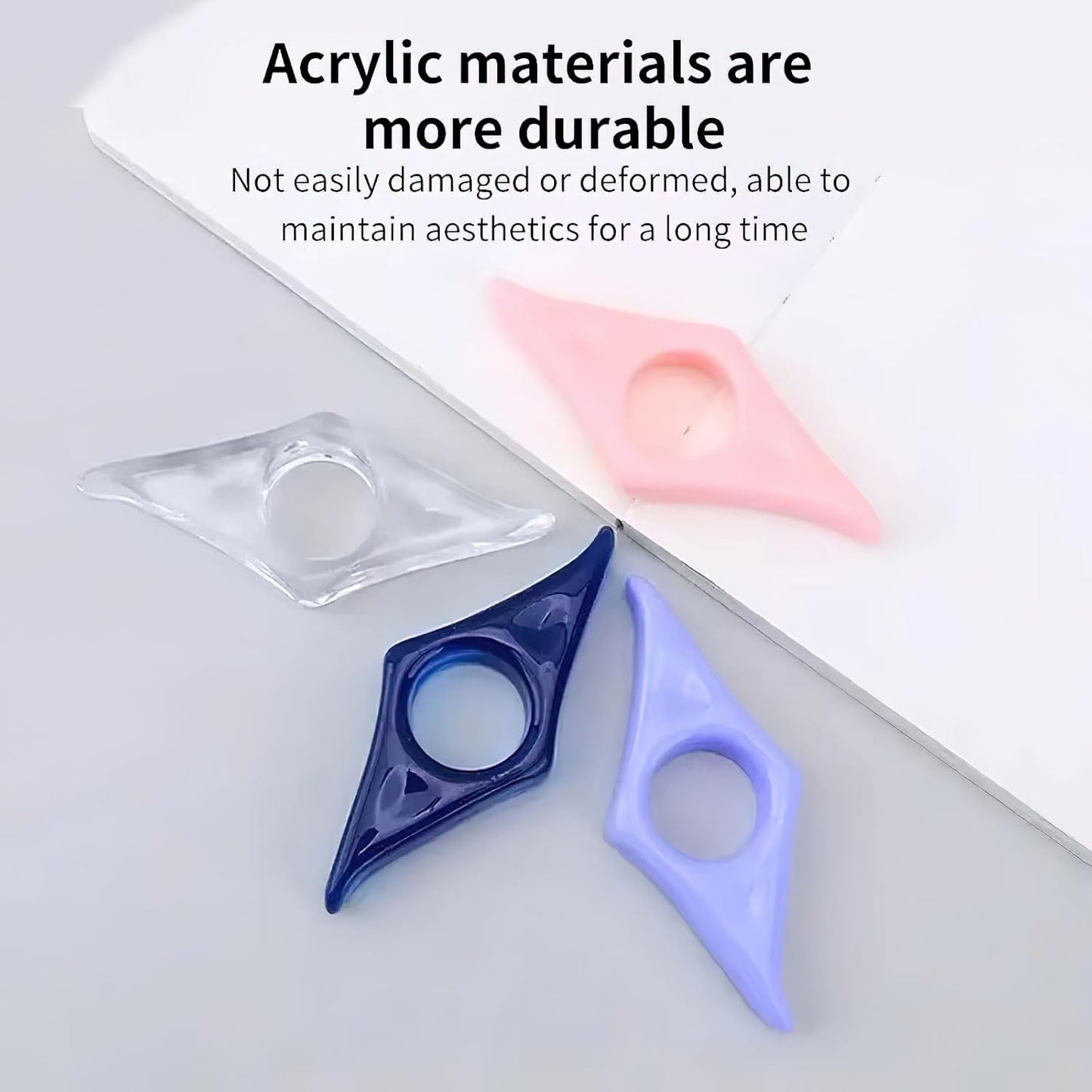 5 PCS Resin Thumb Book Page Holder Bookmark Reading Aid, Soft and Comfortable Long Use of Thumb Book Press for Book Lovers Readers Teachers Students (5 Colors)