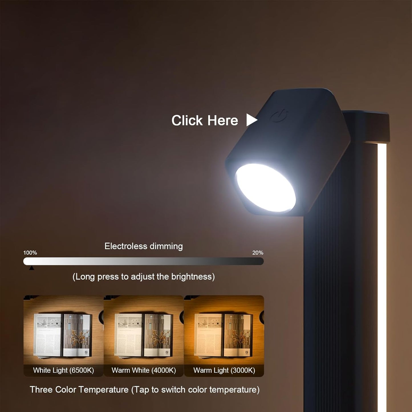 MIHEAL 2PCS Multi-Color LED Light Bar with Spot Lamp for Living Room, Bedroom, Dining Room, Kitchen, Office, Home Decor
