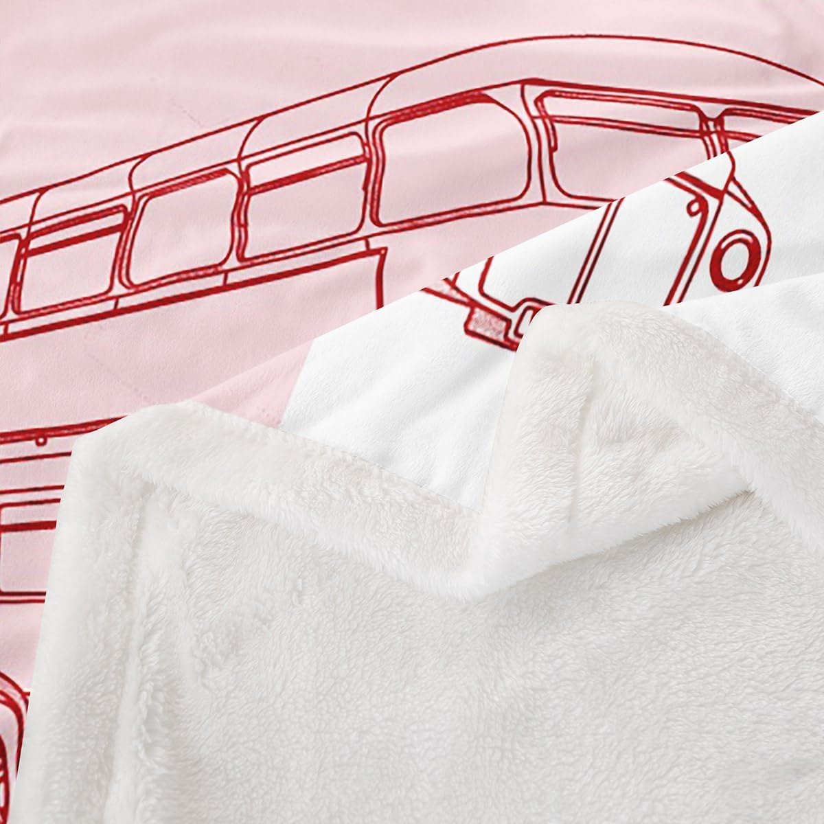 London Kids Throw Blanket,Telephone Booth Big Ben Bus Hand Painted Bed Blanket for Boys Girls Adults,Famous Urban Architecture Fleece Blanket,Romantic Fuzzy Blanket,Throw Size (50 x 60 Inches)