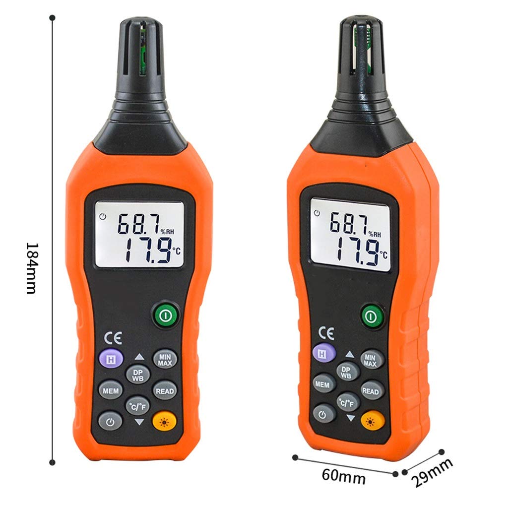 Digital Temperature and Humidity Meter High Precision Environmental and Measuring Instrument Wet Bulb Dew Point Thermometer