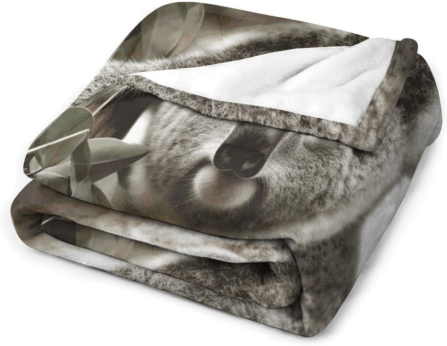 Koala Throw Blanket for Couch Super Soft Warm Lightweight Throw Blankets Cozy Flannel Bed Blanket Cute Decorative Blankets for All Seasons Home Decor Gift 30"*40"（76 * 100cm）