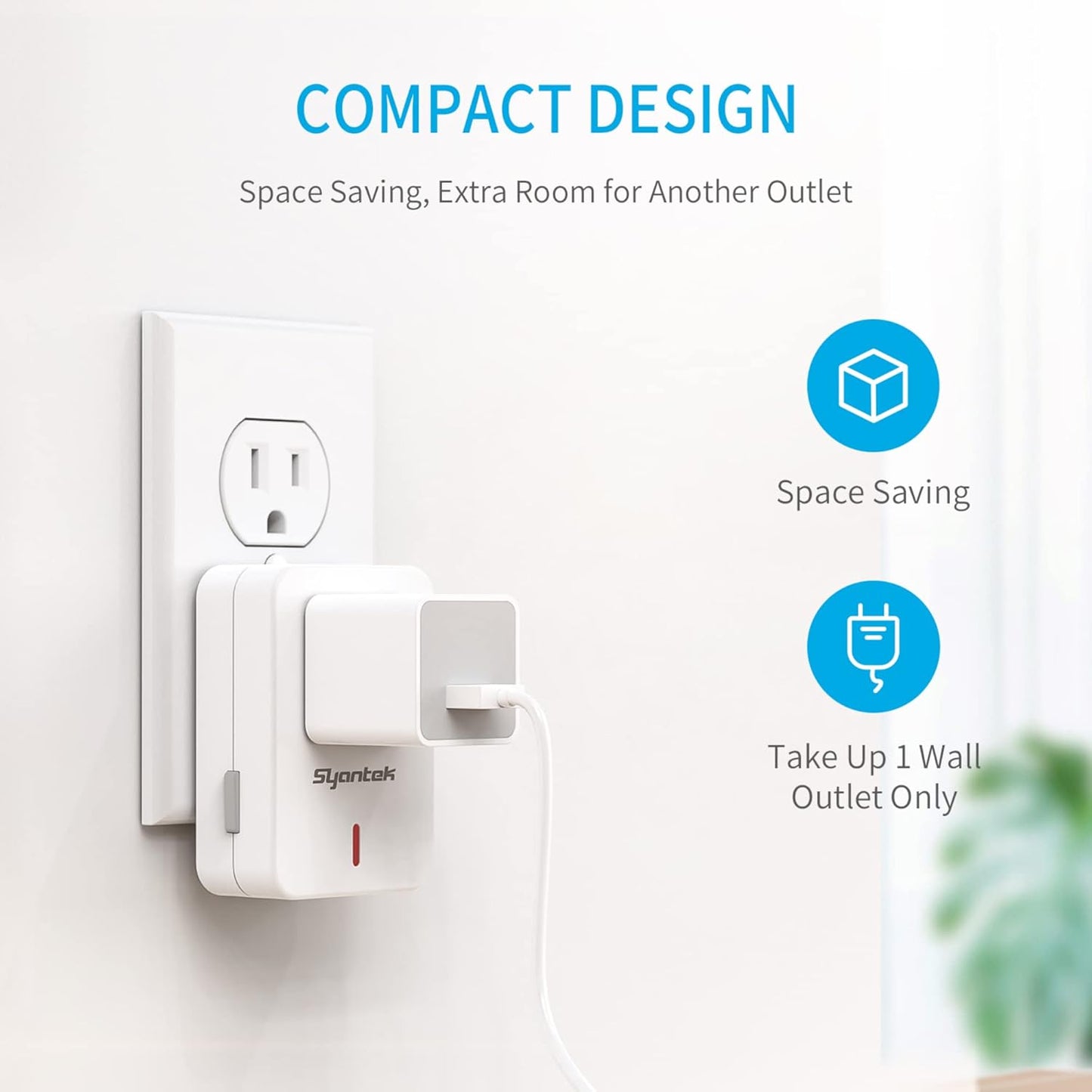 Remote Control Outlet Wireless Light Switch for Household Appliances, Expandable Remote Light Switch Kit, Up to 100 ft Range, FCC Certified, ETL Listed, White (3-1)