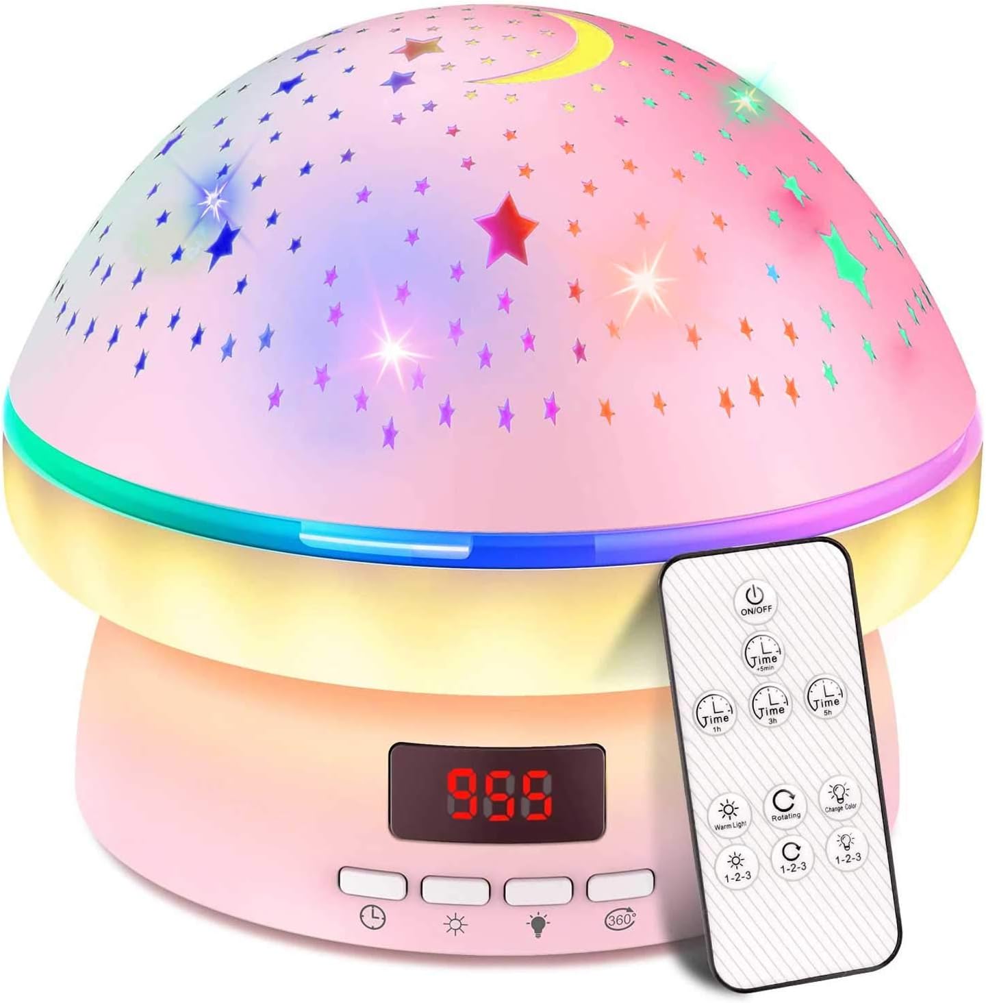 MINGKIDS Toys for 3-8 Year Old Girls Boys,Star Night Light Projector with Hard Projection Cover, Timer&Rotation,2-9 Year Olds Kids Chritsmas Birthday Gifts