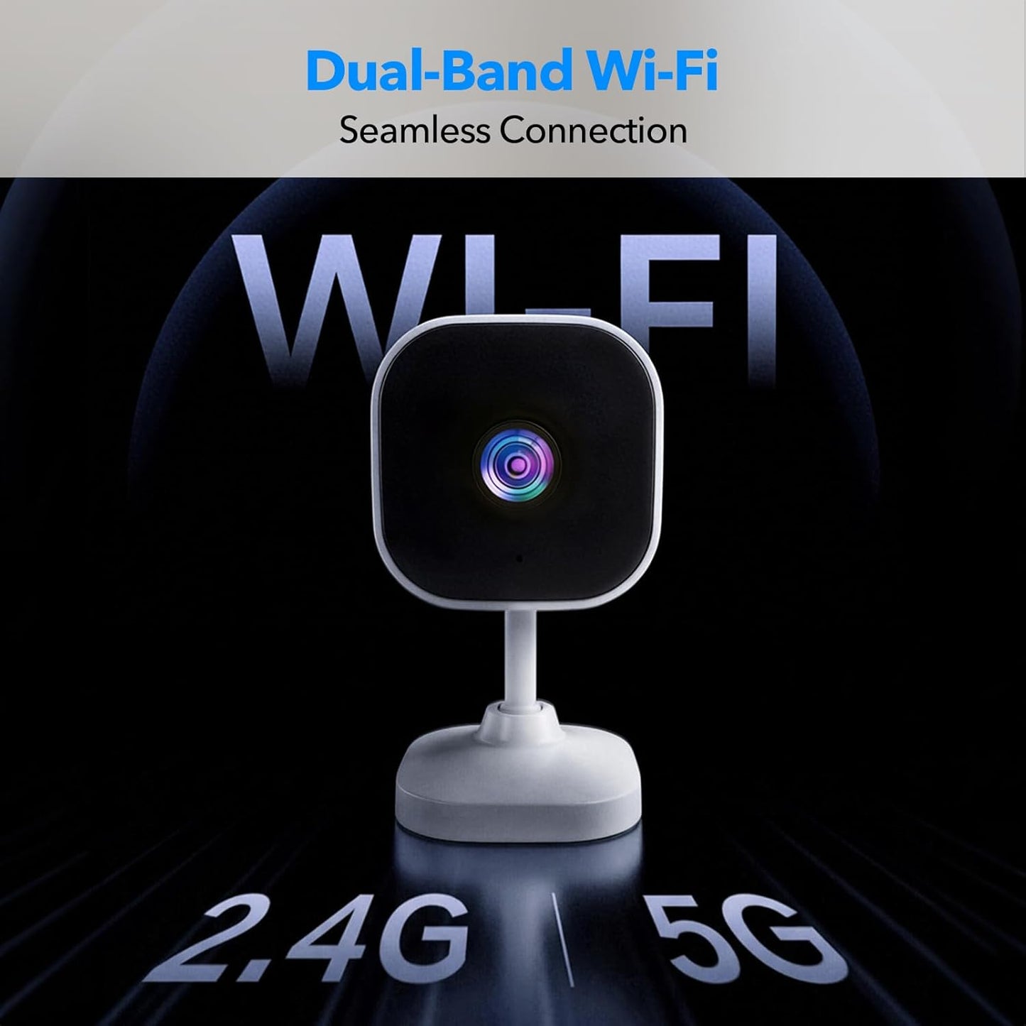 2K Cameras for Home Security Dual-Band 5G/2.4GHz WiFi Security Indoor Camera for Baby Pet Dog Cat Elder AI Motion Detect 2-Way Audio Night Vision 24/7 Local Recording SD Cloud Storage 2 Pack
