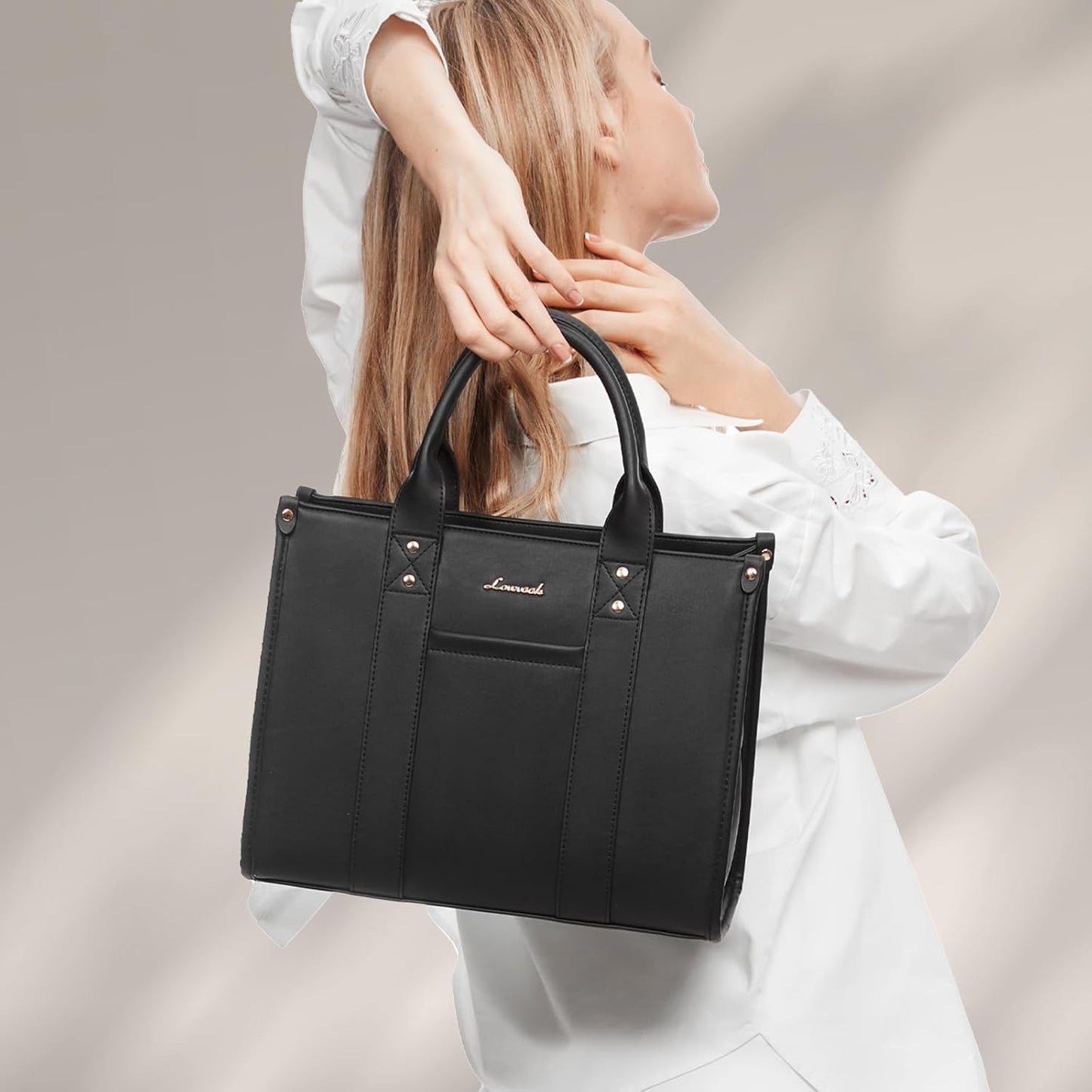 LOVEVOOK Purse for Women Leather Tote Bag Purse and Handbags, Satchel Shoulder Crossbody Top Handle Bags with Zipper