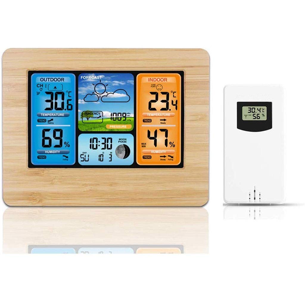 Room Thermometer - Color Screen Weather Clock Calendar Alarm(E)