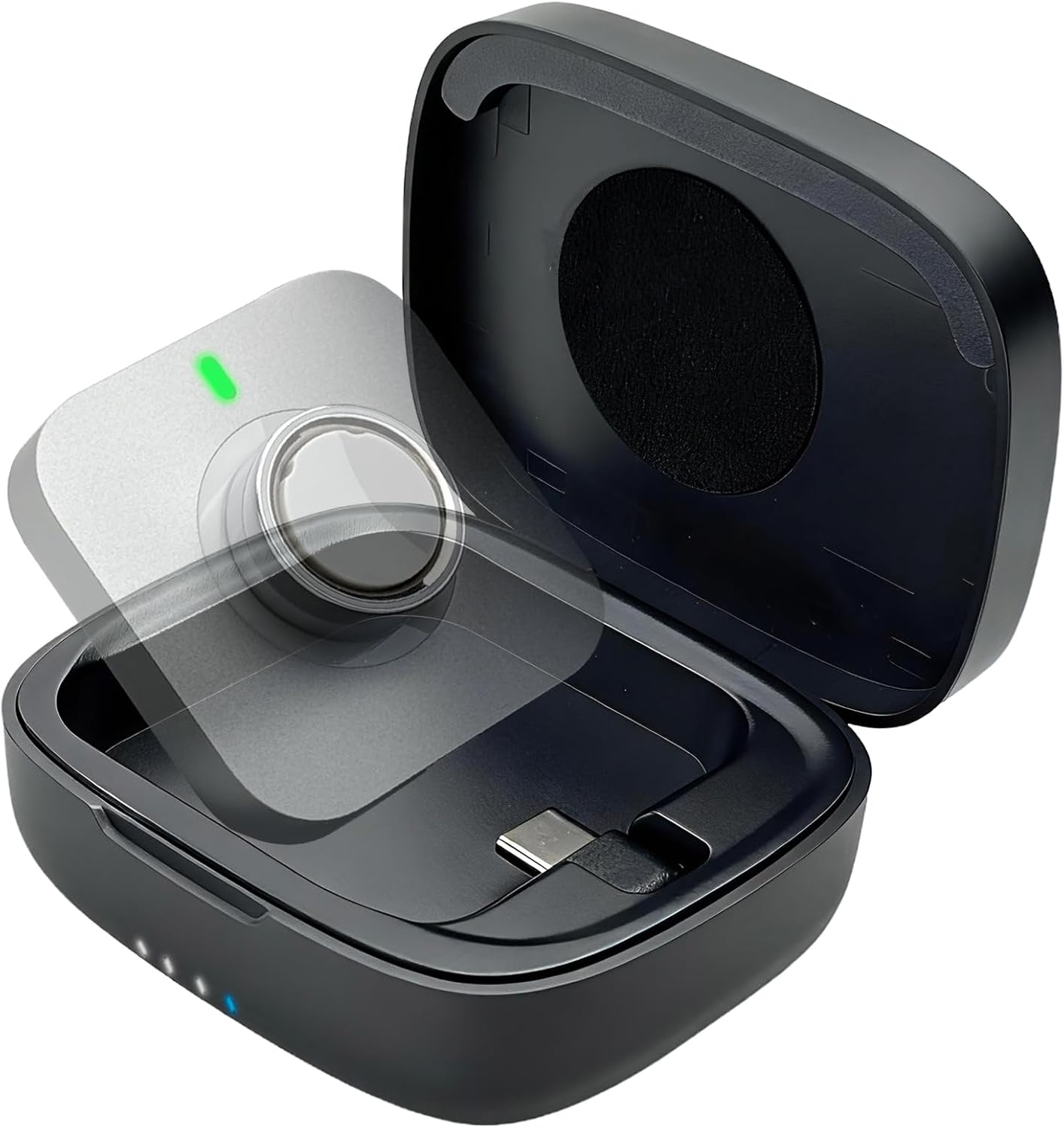 Wireless Charging Case for Oura Ring gen 4 & gen 3 Charger, 1000mAh Portable Travel Chargering Station Fits All-Sized Ring Gen 4 | Gen 3 (Official Charger NOT Included)