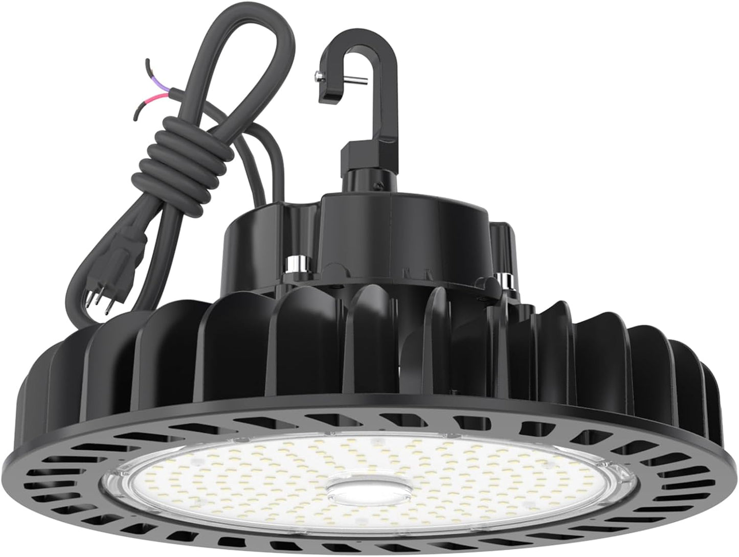HYPERLITE UFO Led High Bay Light 150W 21,750lm 5000K 1-10V Dimmable High Bay Led Lights UL Listed US Hook 5' Cable Led High Bay Lights Alternative to 650W MH/HPS for Gym Factory Warehouse