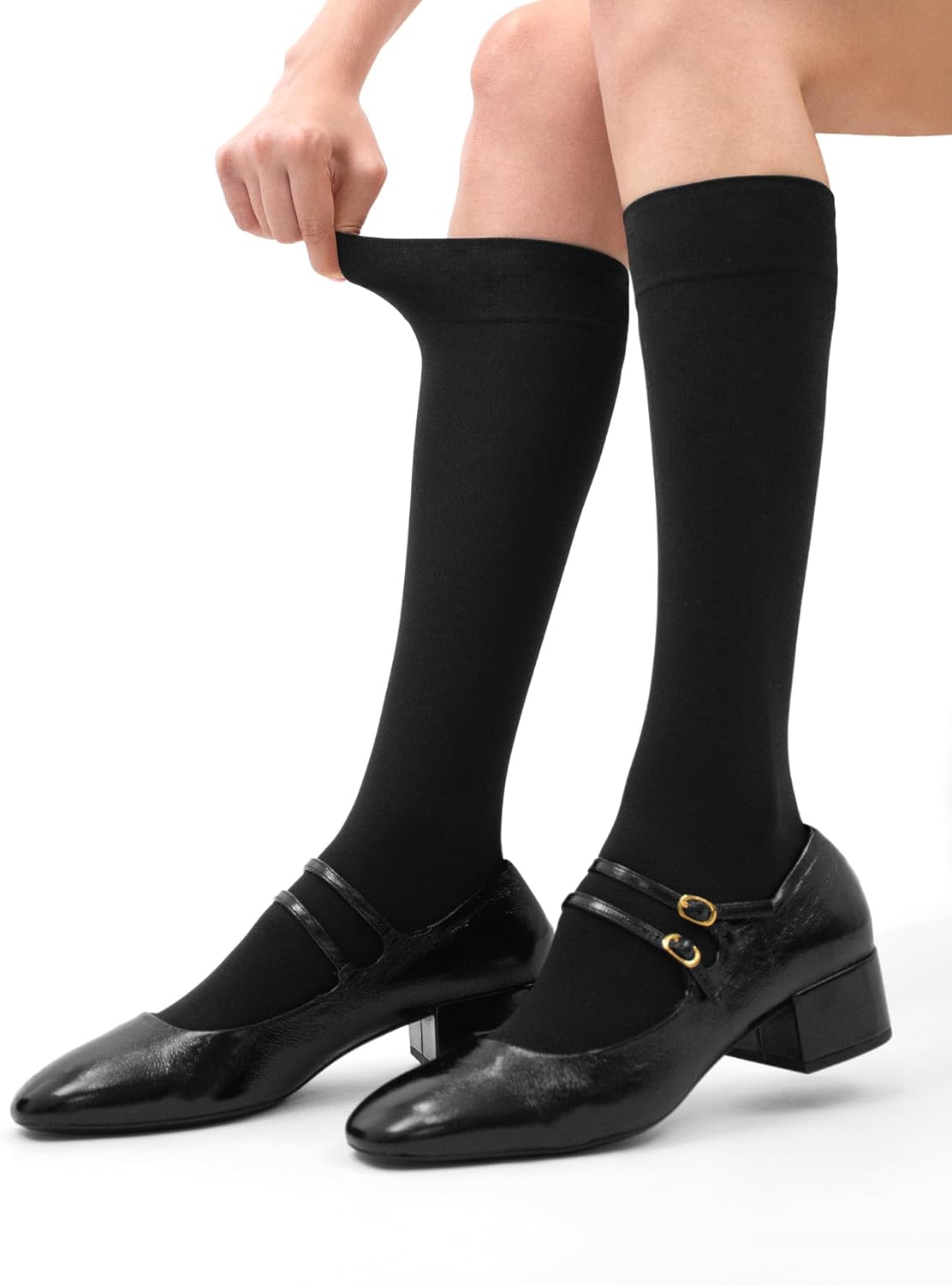 HUE Women's Soft Opaque Knee High Socks (Pack of 3)
