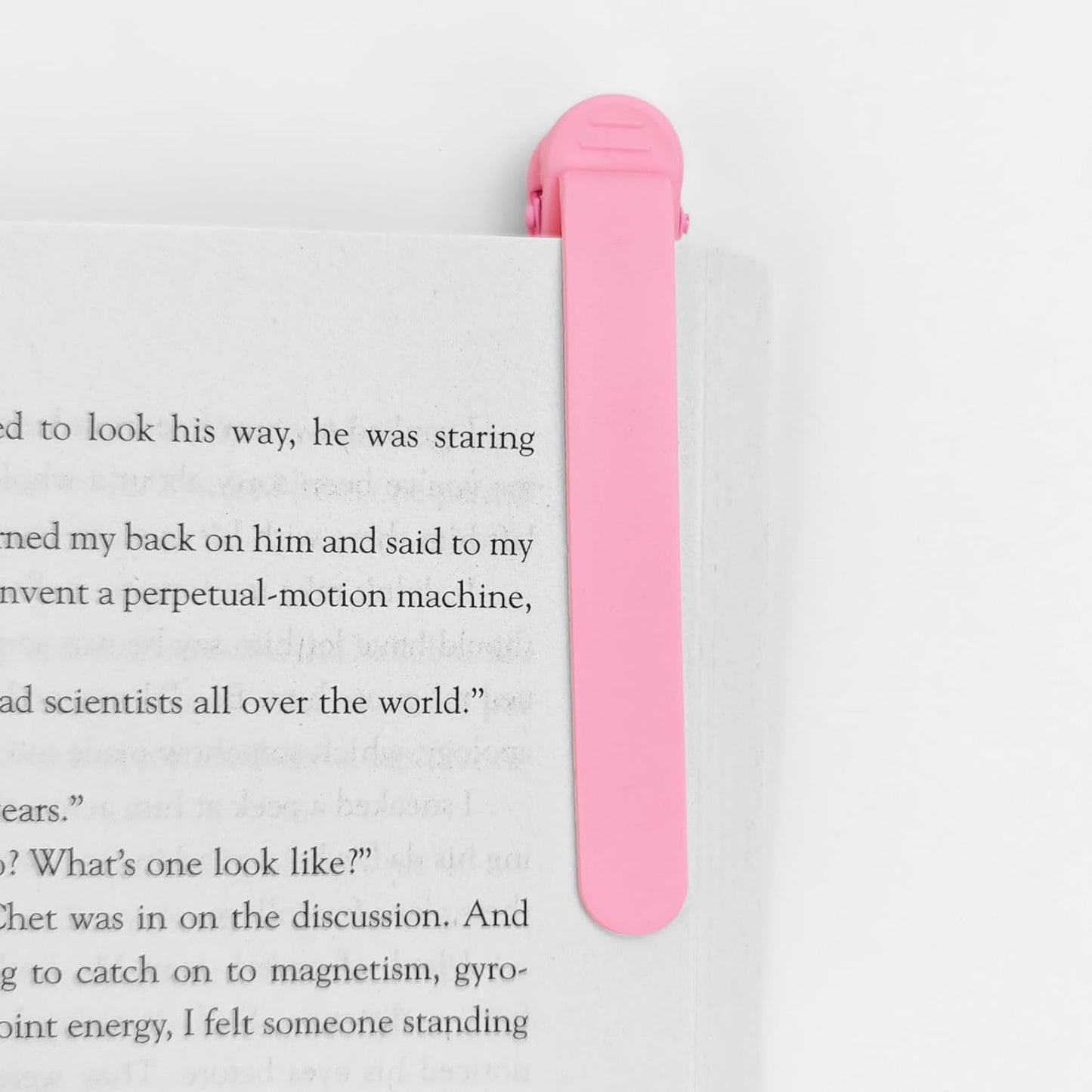 3 Pack Automatic Bookmark, Silicone Page Holder Clips for Reading, Smart Book Marks for Women Men Kids, Unique Reading Accessories and Clever Teacher Book Lovers Gifts