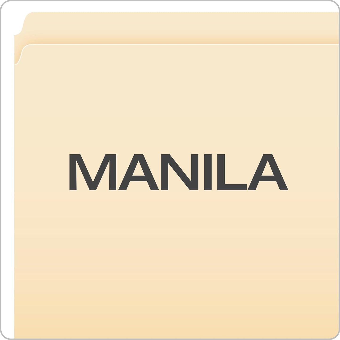 Pendaflex 752 File Folders, Straight Cut, Top Tab, Letter, Manila (Box of 100), Natural