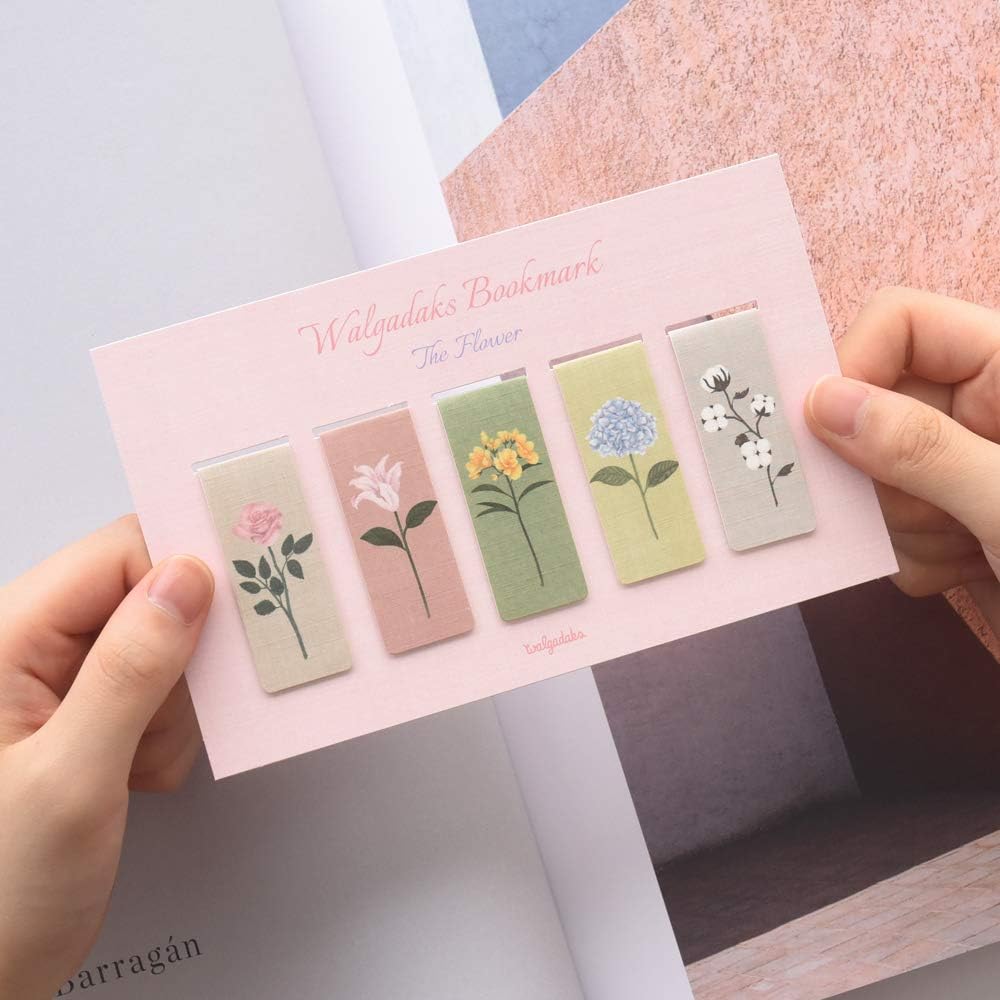 Monolike Magnetic Bookmarks The Flower, Set of 5