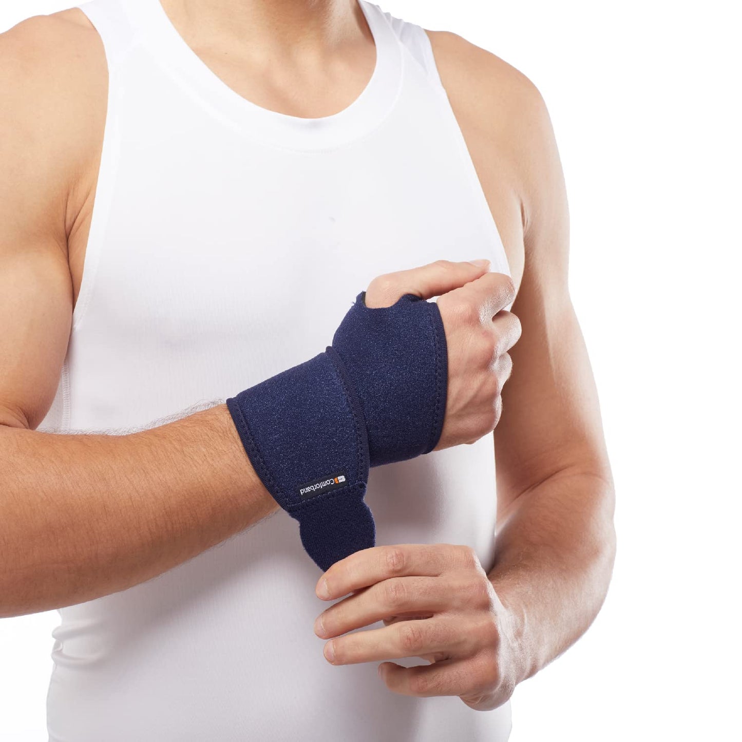 Adjustable Wrist Brace - for Joint Pain, Arthritis, Sprains, Strains, Instability, Gym, Sports, Golf, Tennis, Basketball - Adjustable Compression - One Size – fits left or right hand