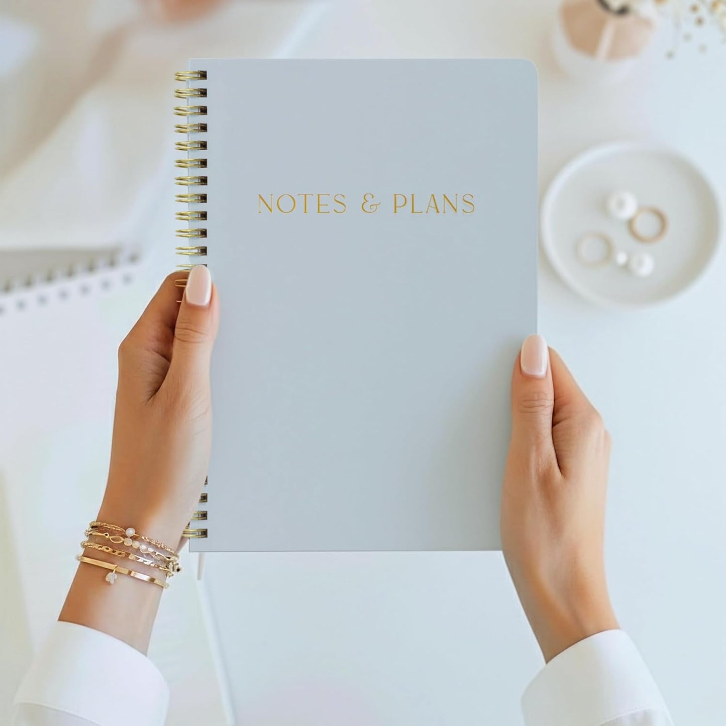 Beautiful Daily Planner And Notebook With Hourly Schedule - Aesthetic Spiral To do List Notepad to Easily Organize Your Tasks And Appointments - Stylish Book And School Or Office Supplies