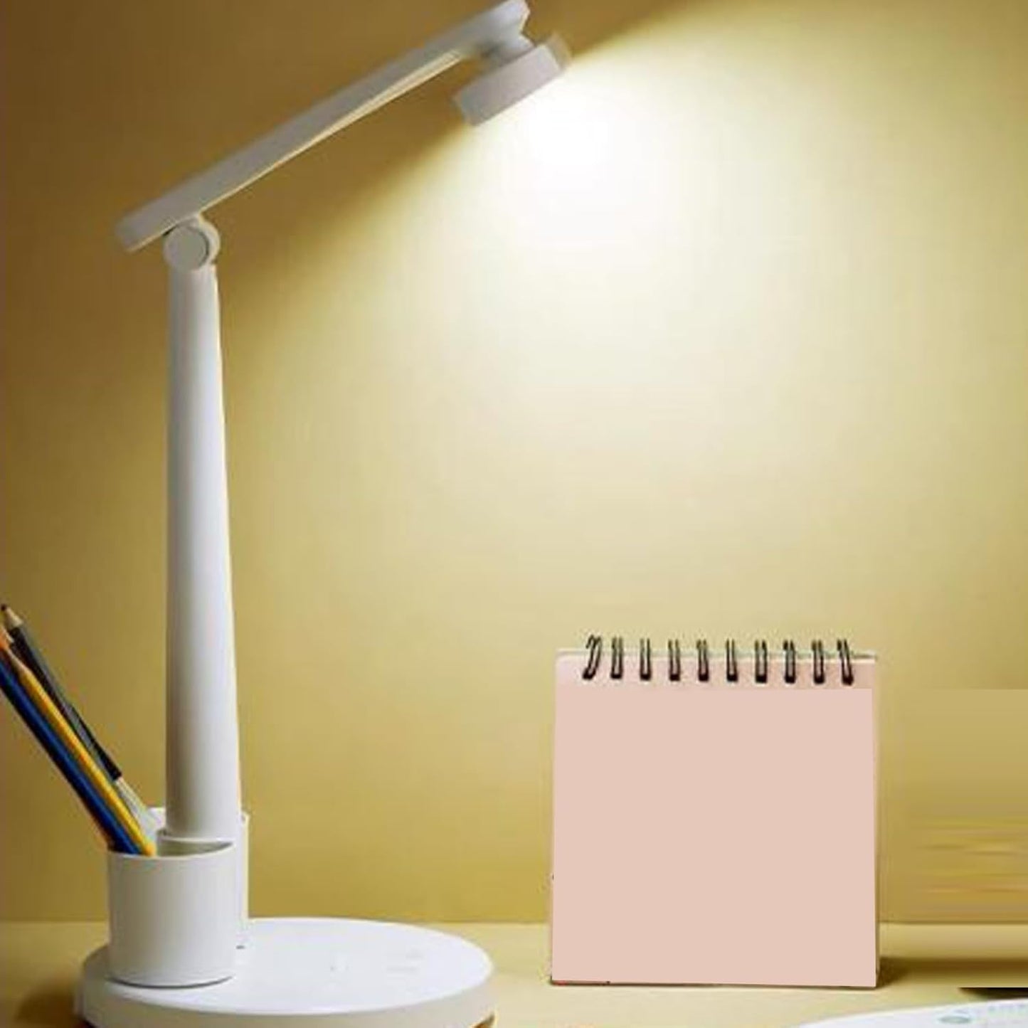 Desk Lamp Adjustable, Long-Lasting Eye-Caring, 3 Brightness Modes Desk Lamp with USB Charging, Reading Desks Lamps with Energy-Saving LED, Home Study Accessory, for Bedroom School Study Working