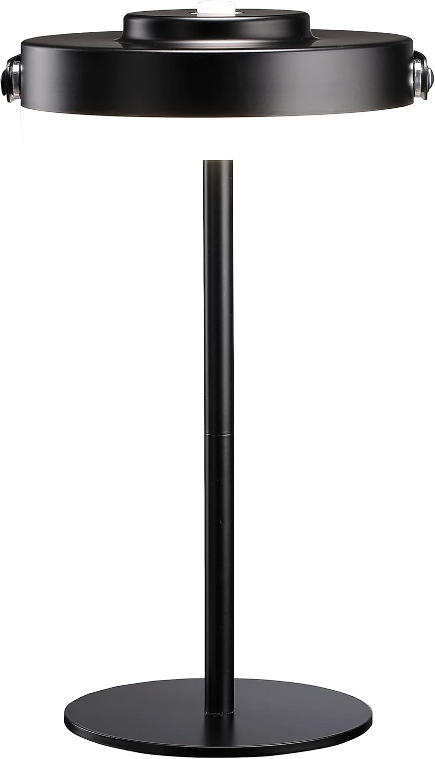 O’Bright Thurlow - Portable LED Lamp for Outdoor/Indoor, Built-in Rechargeable Battery, IP44 Water Resistant, Adjustable Height, Travel Light, Camping Lantern, Patio Table Lamp, Night Lamp, Black