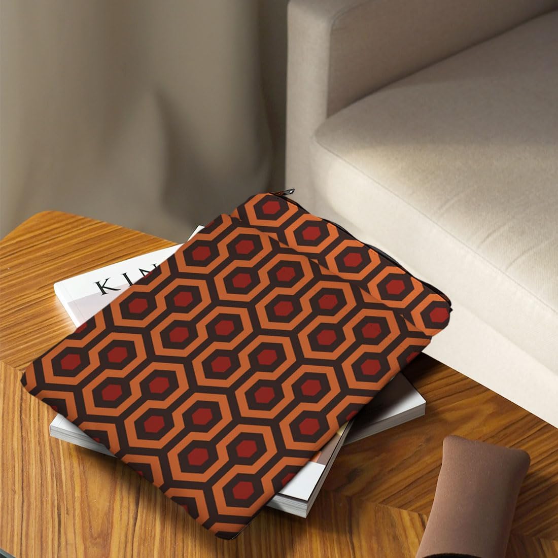 MAOFAED Horror Movie Inspired Gift Horror Movie Lover Gift Book Sleeve with Zipper Book Protector for Book Lover