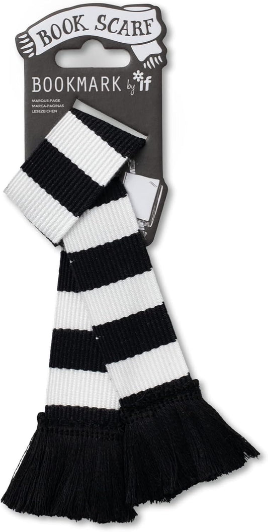 IF USA 32905 Book Scarf Bookmark - Black & White