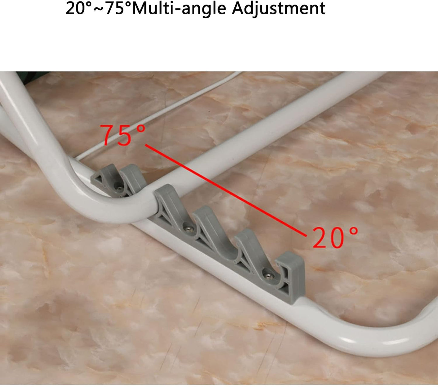Bed Back Wedge Support,Adjustable Bed Back,Adjustable Bed Backrest with Armrests and Mesh Back Support Healthcare Angle Back Rest with Adjustable Features Blue Color