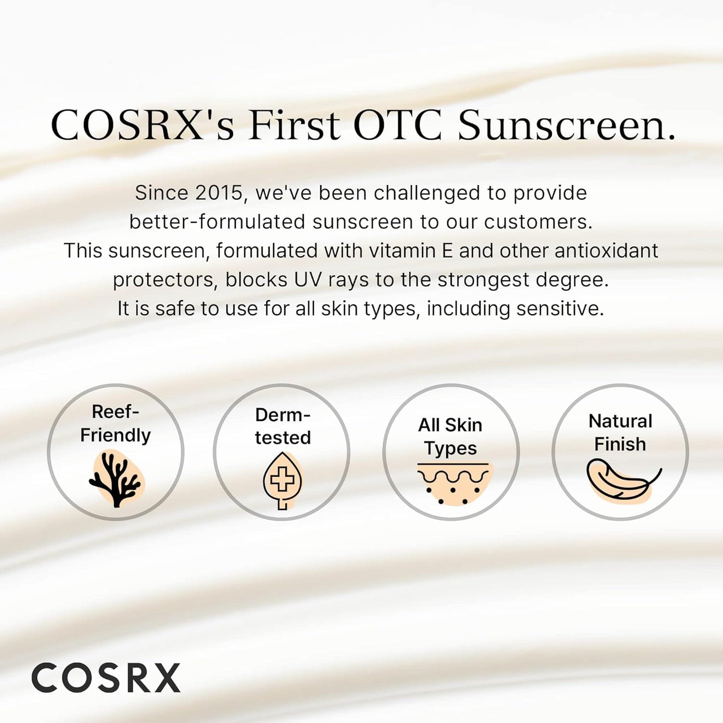 COSRX Vitamin E Vitalizing Sunscreen,SPF 50 Broad Spectrum Face Sunscreen, Lightweight, Non-Sticky, No White Cast, Vitamin E for Antioxidant Care, For All Skin Tones, Korean Skincare, 1.69 fl oz