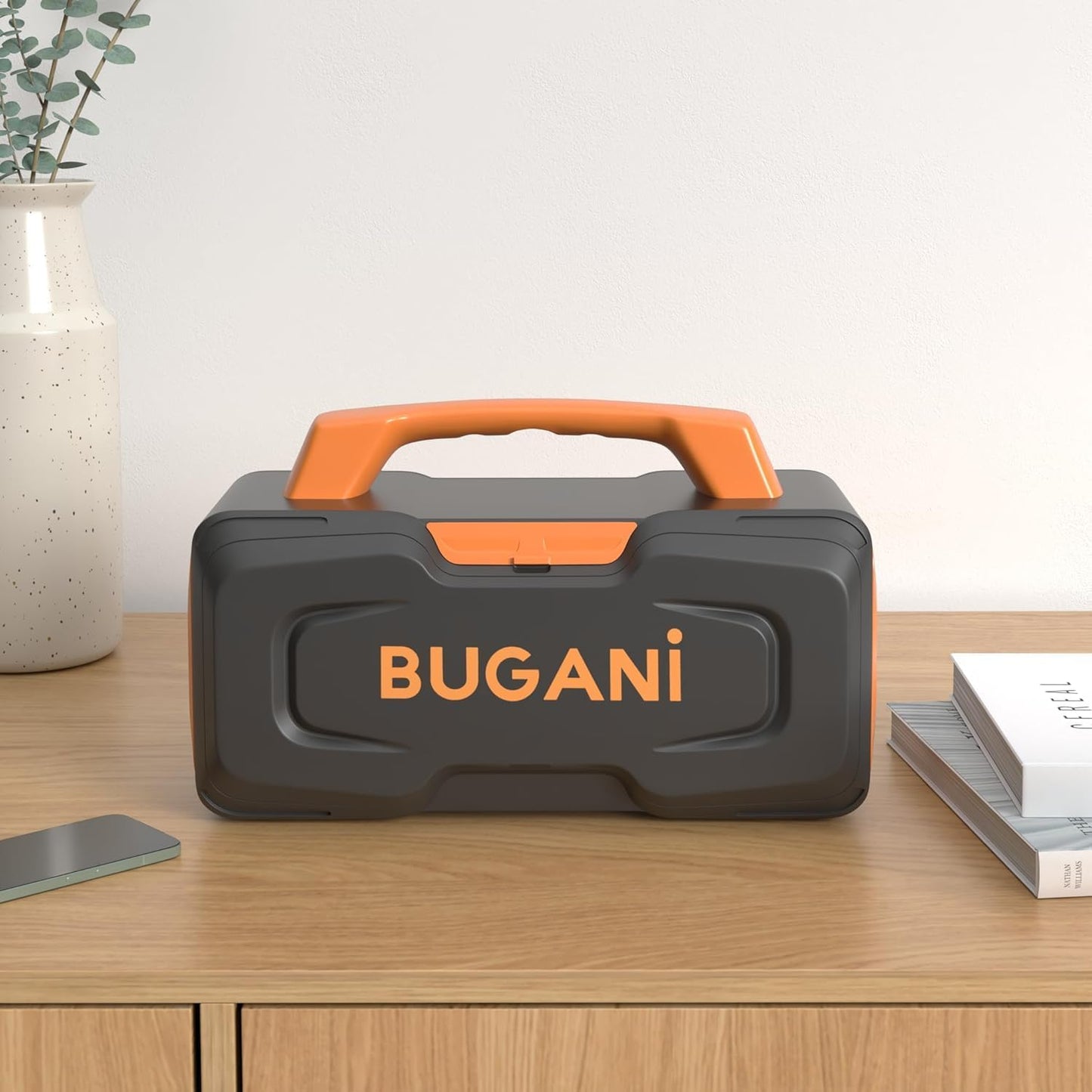 BUGANI Bluetooth Speaker, 80W Powerful Portable Wireless Speaker IPX7 Waterproof, Outdoor Loud Speakers with Handle 24H Playtime, Support Microphone AUX USB Suitable for Party, Pool, Singing