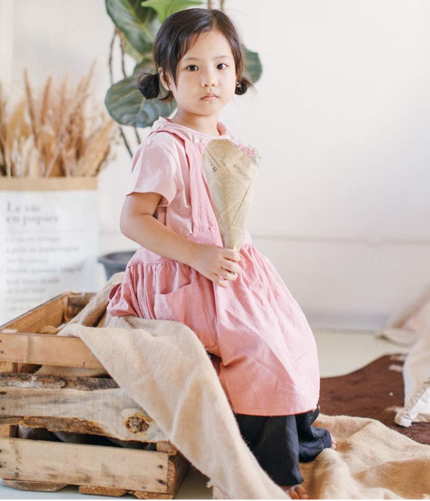 Children Cotton Apron Japanese Style Bib Home Clothes Painting Soft Comfort Pinafore Apron for Girls Boys