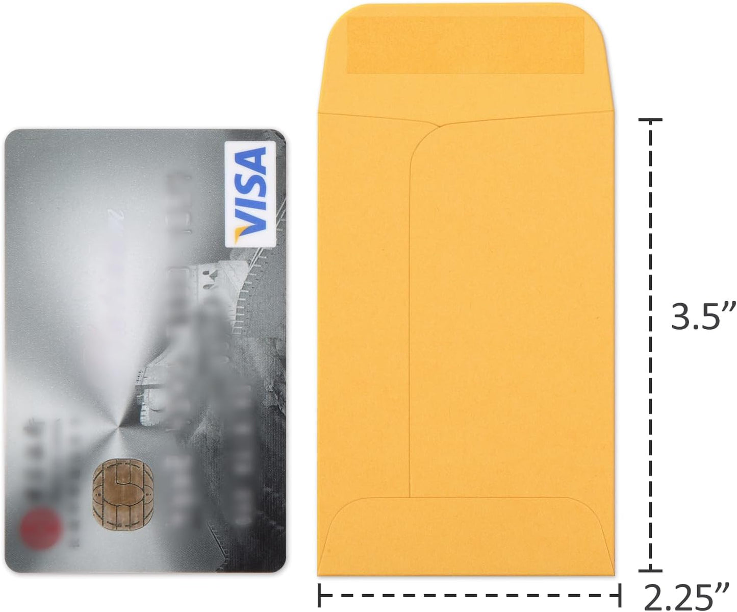 ValBox No.1 Coin Envelopes 2.25x 3.5 Small Parts Envelope with Gummed Flap for Home, Garden or Office Use, Brown Kraft Seed Envelopes 1000 per Box