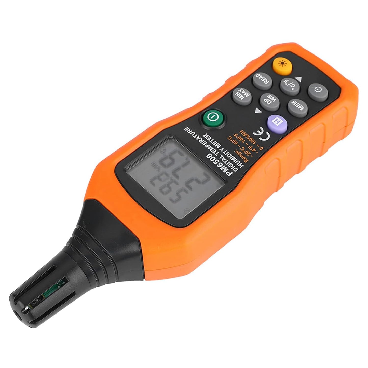 PM6508 High Precision Handheld LCD Digital Temperature Humidity Meter Thermometer Hygrometer for Home and Industrial Using 7.12.41.1in