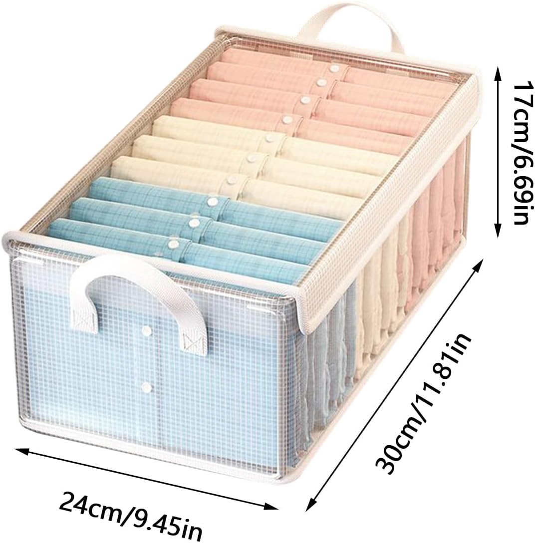 Toy Bin,Space-Saving Stackable Box - Storage Bins for Shelves - for Dorm Apartment Garage Bedroom Under Bed Cabinet Office School College
