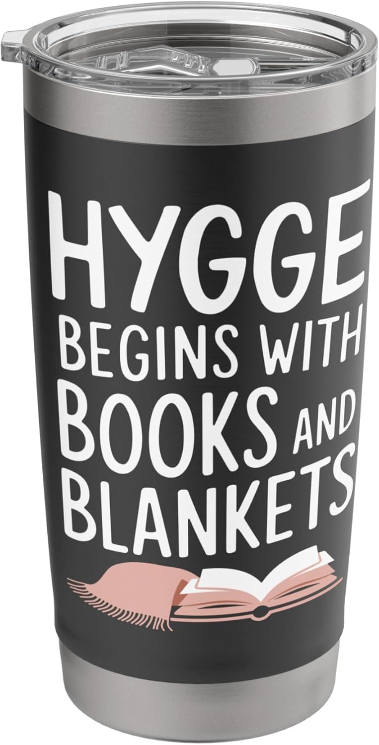 Reading All Winter Cozy Book Lover and Literary Escape Stainless Steel Insulated Tumbler