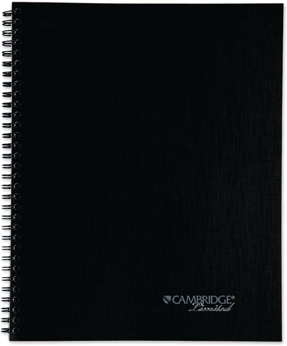 Cambridge Business Notebook, Action Planner, Legal Ruled Paper, 8-1/2" x 11", 80 Sheets, Flexible Soft Touch Cover, Wirebound, Gray (06064)