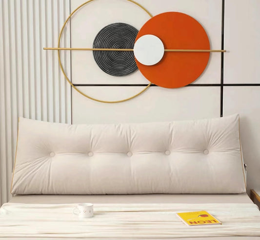 Back Cushion for Bed Couch Reading Cushion, Wedge Cushion Headboard Bed, Cushion Bed Backrest, Book Cushion Lumbar Cushion Bed, Support Cushion for Reading(Size:120x50x20cm,Color:White)