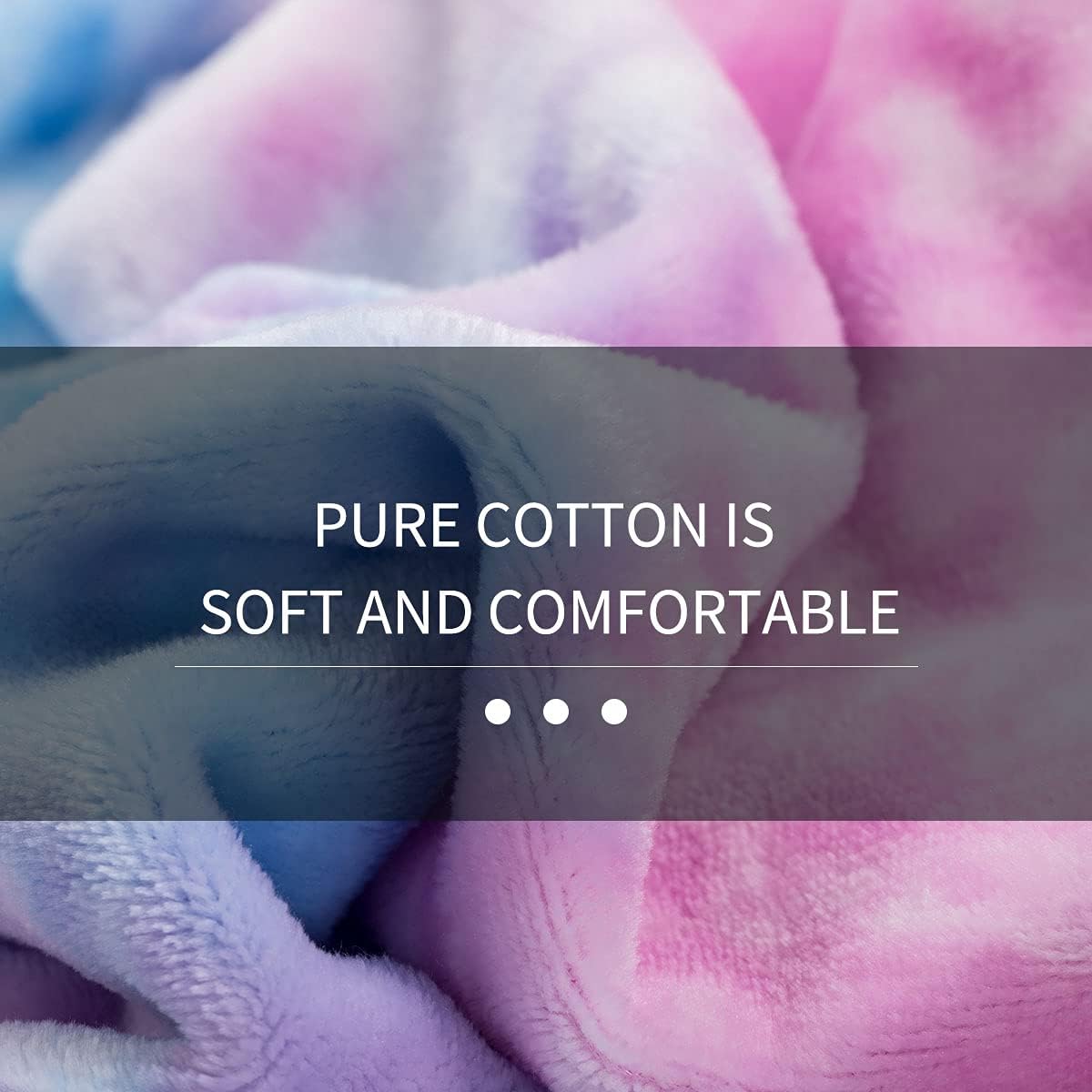 COCOPLAY W Throw Blanket for Couch (Multi-Purple, Throw（50''×60''）)