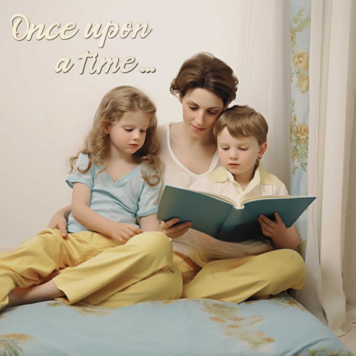 Wooden Wall Art Sign, Once Upon a Time Nursery Decor for family Bookshelf, Reading Nook, Daycare, Classroom for Reading Corner Kids Room Family Bookshelf Home Décor Birthday Present DIY Decoration