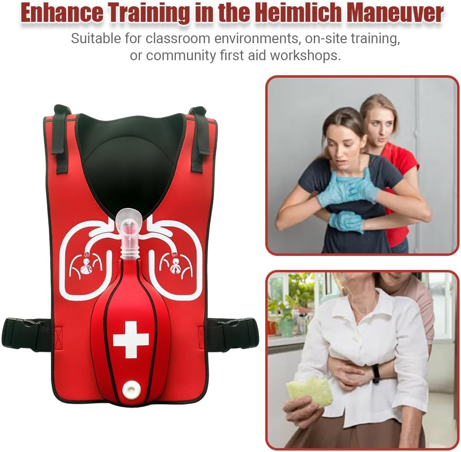 Upgraded Heimlich Practice Training Vest - Anti-Choking Obstruction Model for First Aid Teaching, Nursing and Student Education Accessories (Adults)