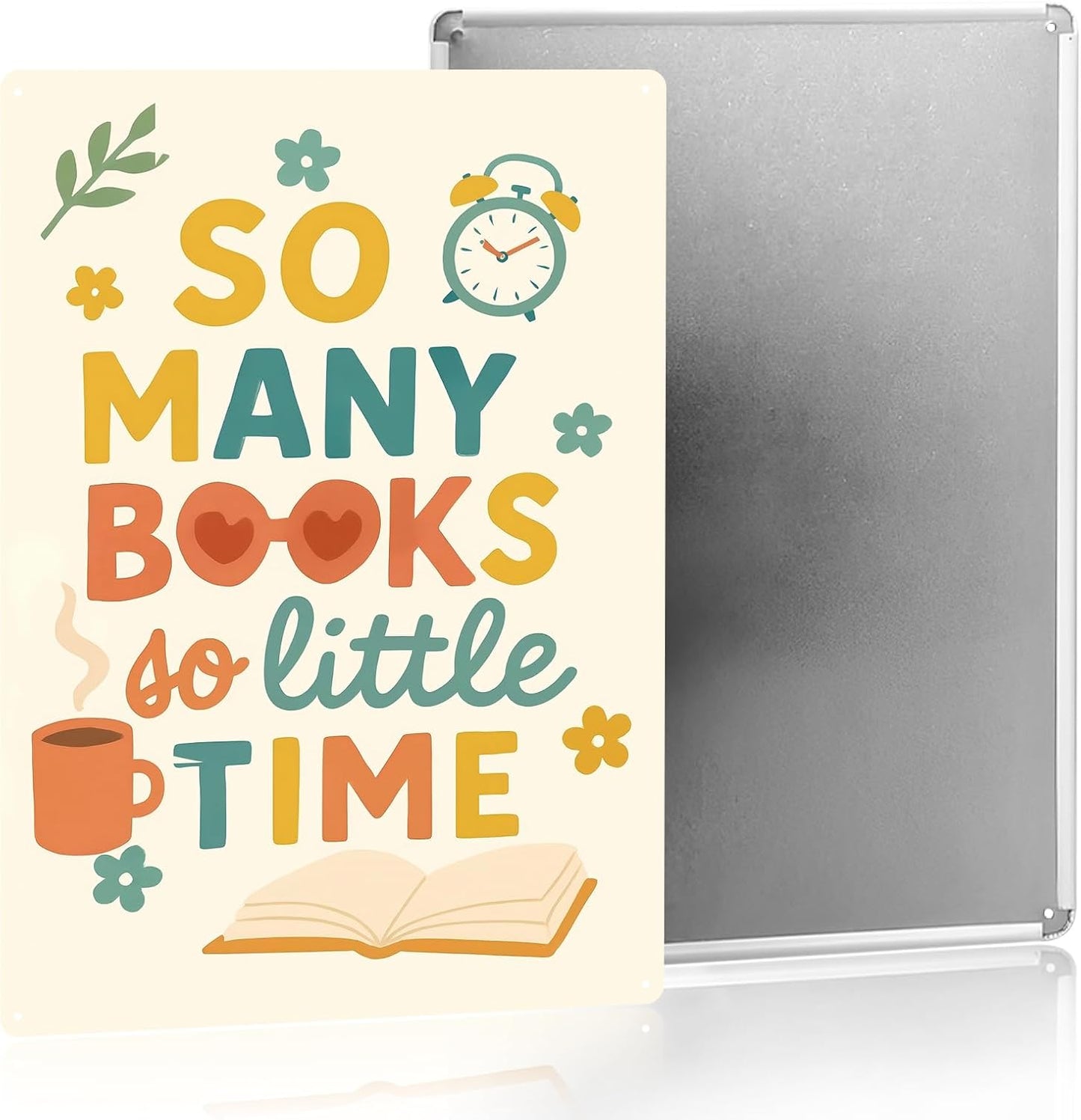 Reading Posters Back To School Decorations School Library Deocr Wall Signs Inspirational Classroom Decorations 8×12 Inches Tin Sign