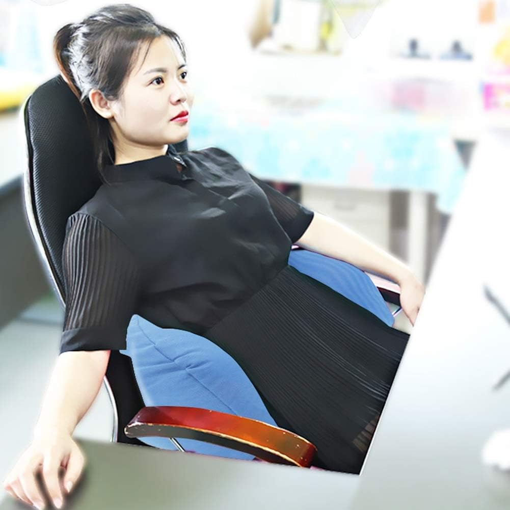 Backrest Pillow with Arms for Reading in Bed Perfect Support Reading Relaxing Watching TV 2 Sizes Optional (Colour: Blue Size: 60x12x32cm) (Blue 66x16x36cm)