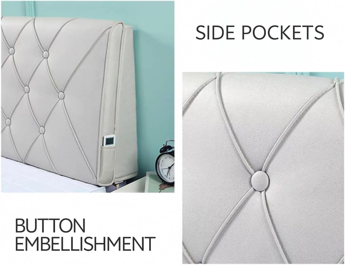 Full Headboard Wall Pillow Bed Backrest Cushion,Large Upholstered Wedge Headboard Foam Filling Reading Pillow Back Lumbar Support Pillow(Size:200cm/79in,Color:Yellow)