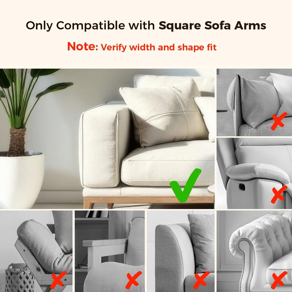 Wealone Black Couch Arm Tray for Wide Couch, Bamboo Sofa Arm Clip Table with Storage Box, Couch Armrest Tray with 360°Rotating Phone Holder, Sofa Arm Table Clip for Eating, Drinks or Dining