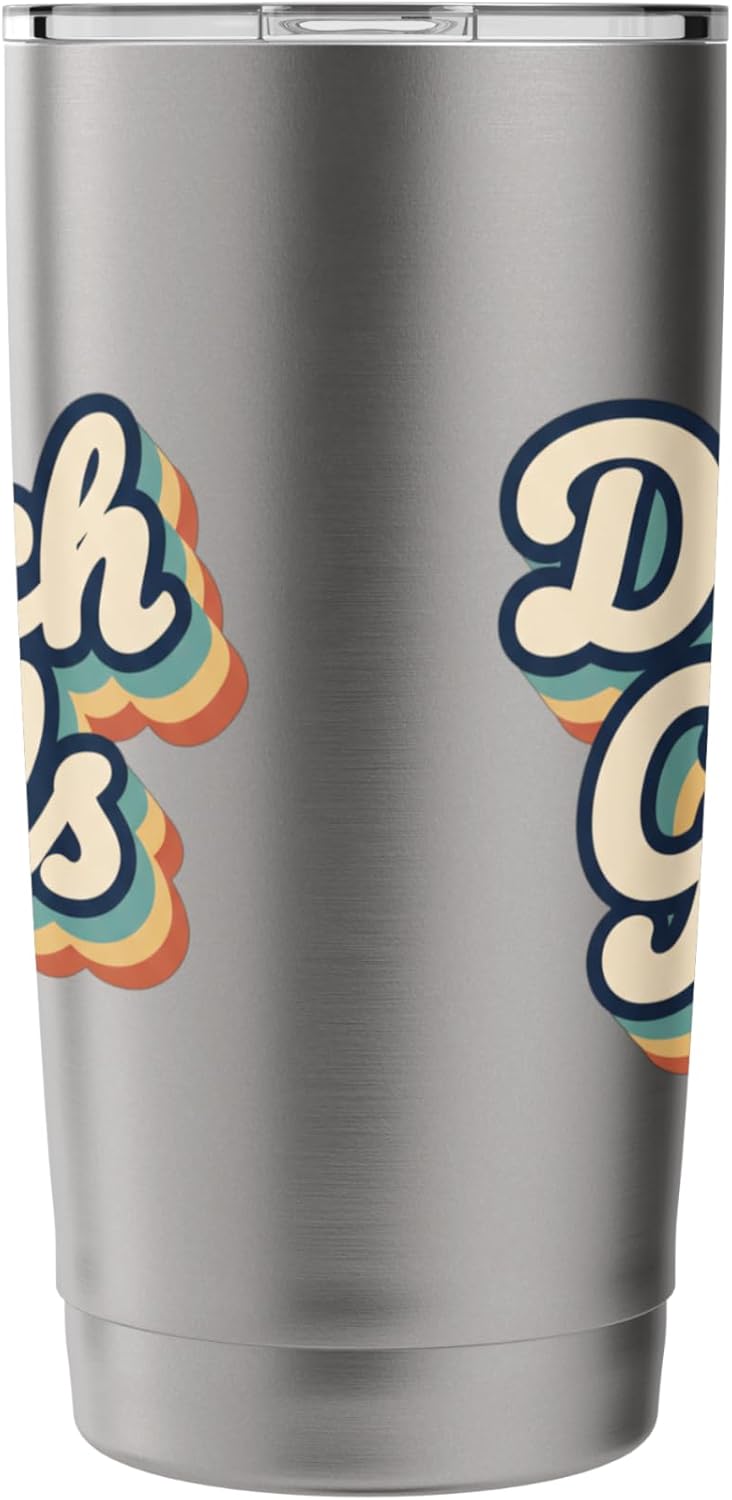 Dutch Girls Retro Script Netherlands Pride Vintage Style Stainless Steel Insulated Tumbler