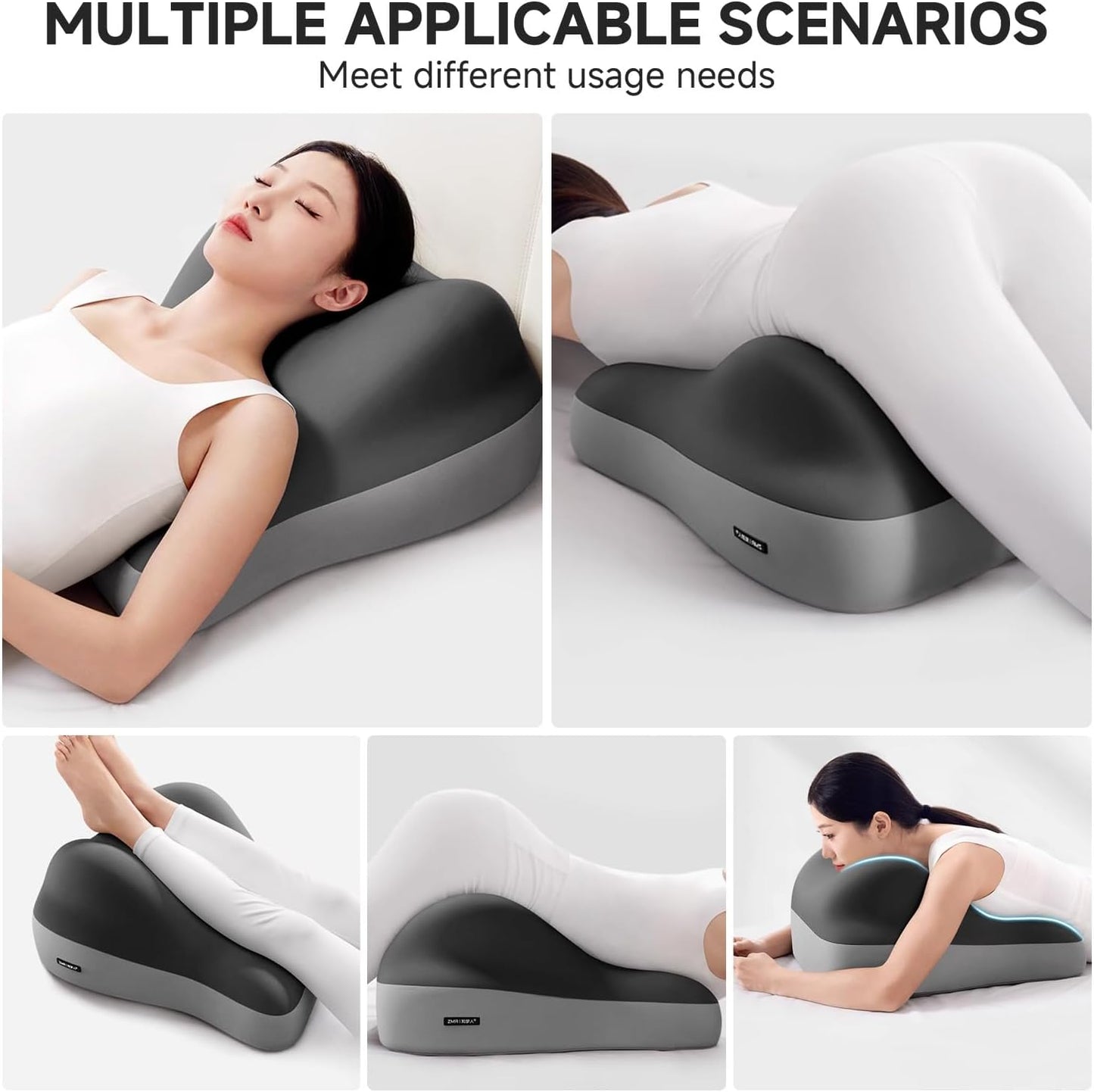Adult and Teenage Bed Reading Pillow, Seated Support Cushion Sofa/Floor Seating Aid, suitable for relieving heartburn, acid reflux, back pain, and neck pain, while providing reading height support.