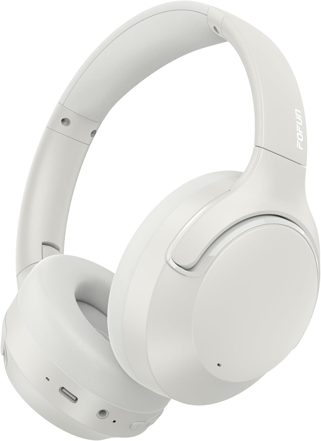 T-fun Active Noise Cancelling Headphones, 65H Bluetooth Headphones, Custom EQ via App Headphones Wireless with Mic, Bluetooth 6.0 Foldable Lightweight Headsets for Commuting Travel Work Home